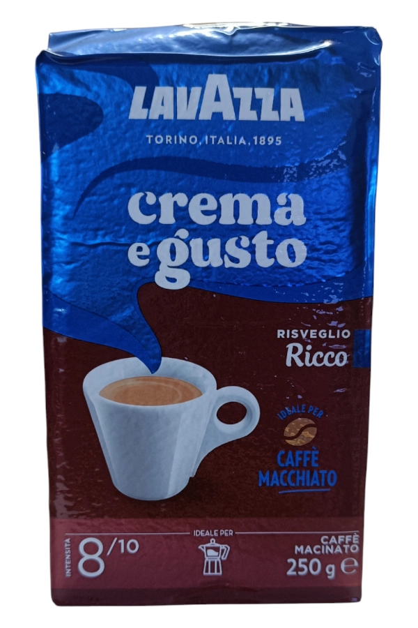 Lavazza Crema e Gusto Ricco őrölt kávé (250g)