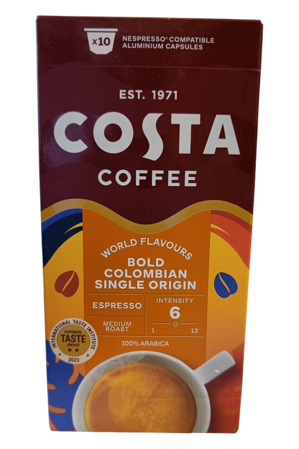 Costa Coffee Bold Colombian Single Origin Espresso Nespresso kompatibilis (10db kapszula)