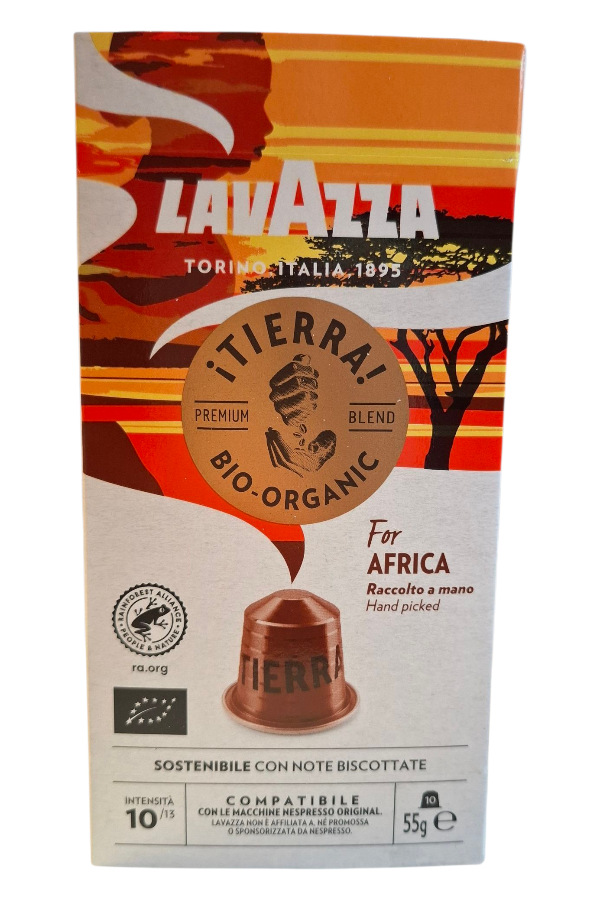 Lavazza Nespresso Tierra Bio-Organic Africa Aluminium (10 kapszula)