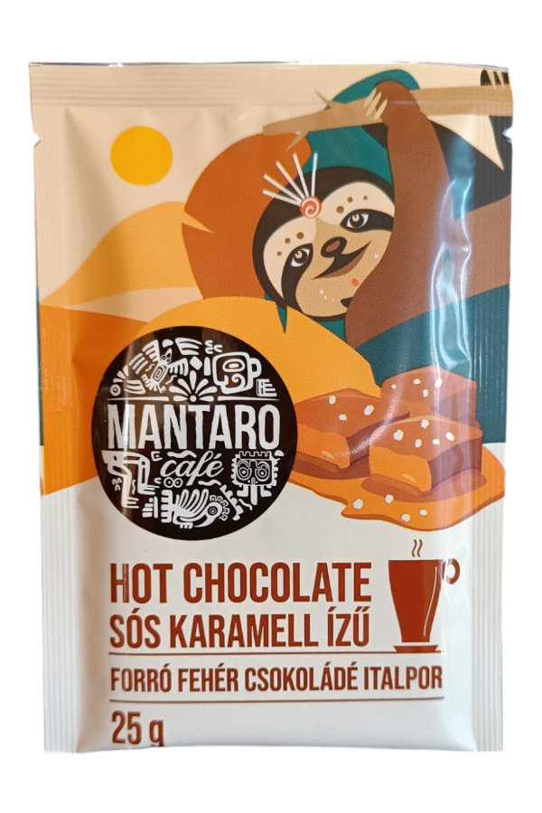 Mantaro Sós Karamell ízű Forró Fehércsokoládé italpor (25g)