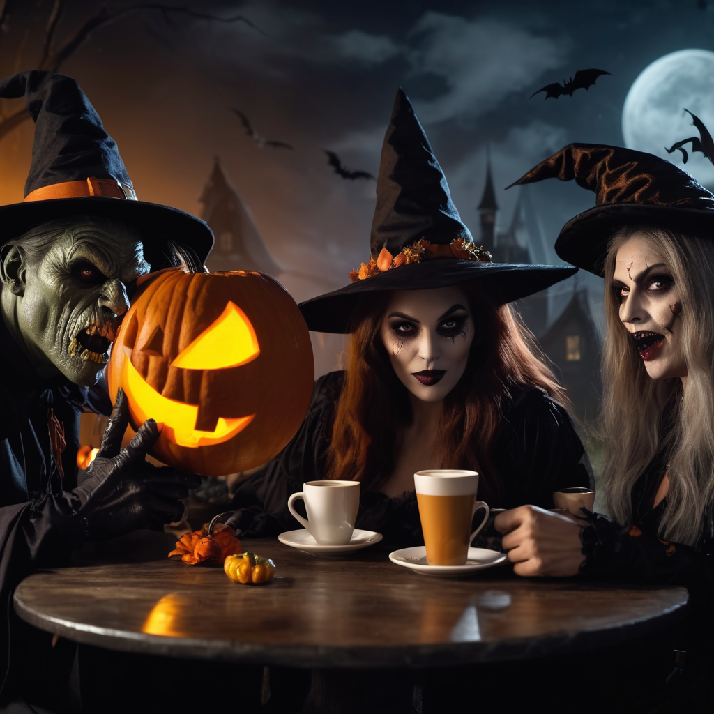 Isznak-e kávét a halloweeni szörnyek? És milyet?