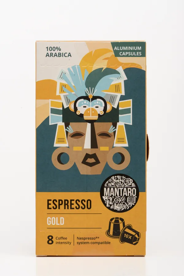Mantaro Espresso Gold Nespresso kompatibilis (10 kapszula)