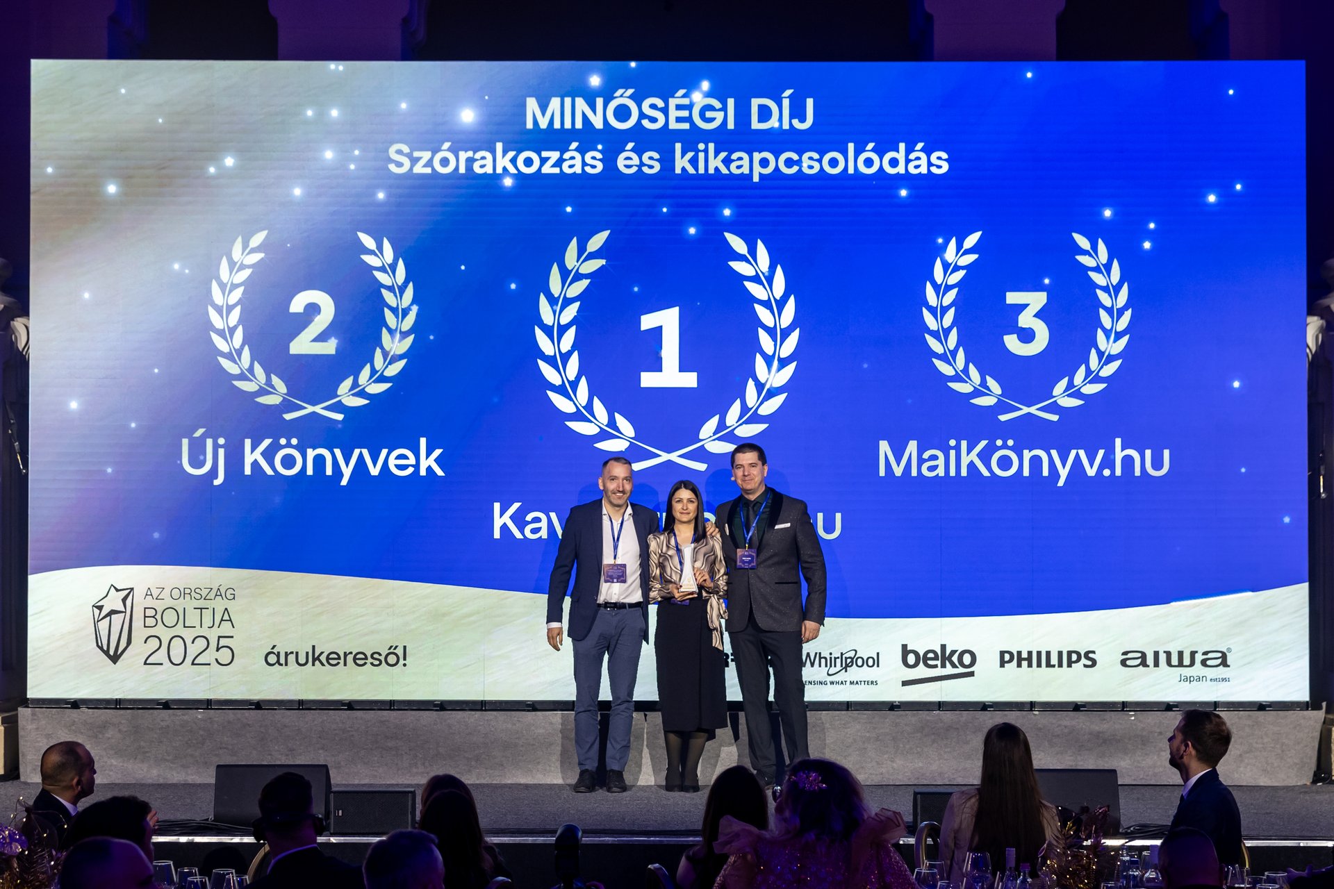 Ország Boltja 2025 Minőségi díj dobogó — Szórakozás és kikapcsolódás — Kávéáruház 1. helyezés