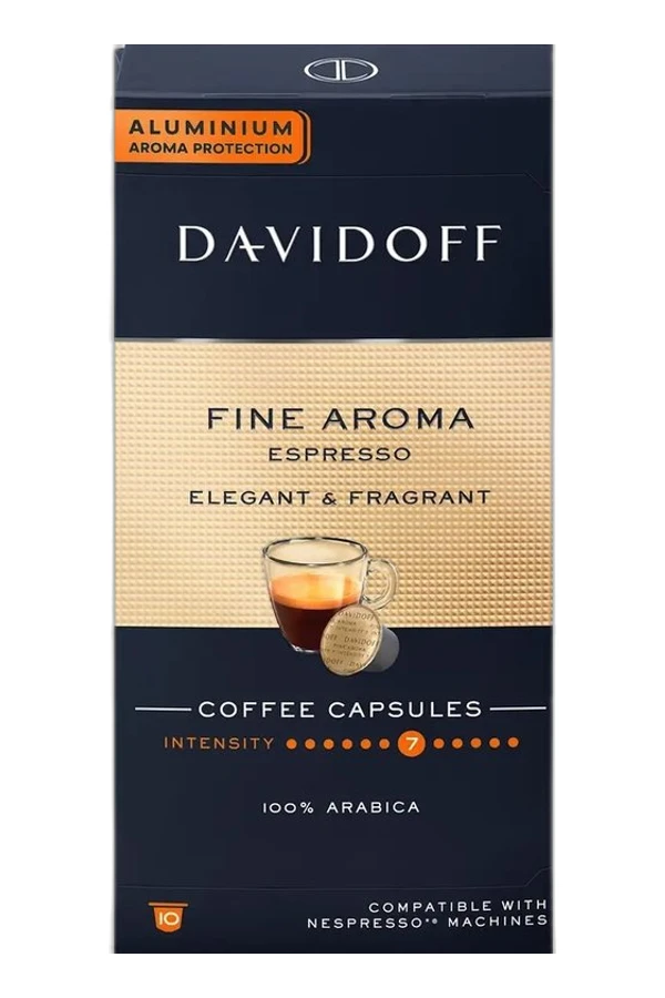Davidoff Nespresso Espresso Fine Aroma Aluminium (10 kapszula)