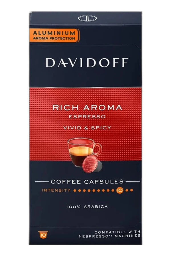 Davidoff Nespresso Espresso Rich Aroma Aluminium (10 kapszula)