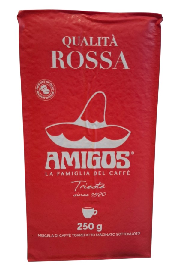Amigos Caffe Qualita Rossa őrölt kávé (250g)