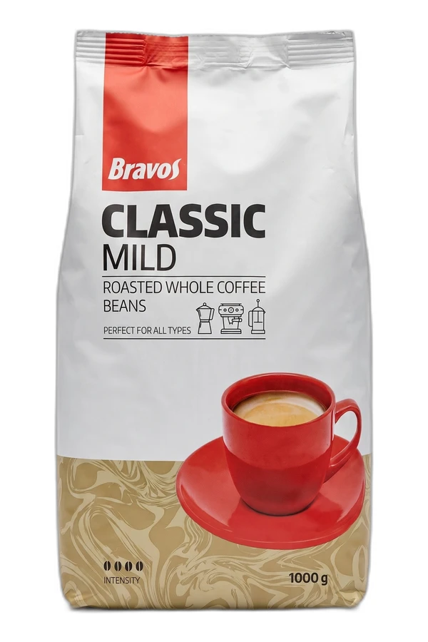 Bravos Classic Mild szemes kávé (1kg)